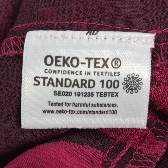 NWT Simply Vera Vera Wang Ruffle Dress Magenta Long Sleeve Mini Chiffon Sz XL - Picture 11 of 13